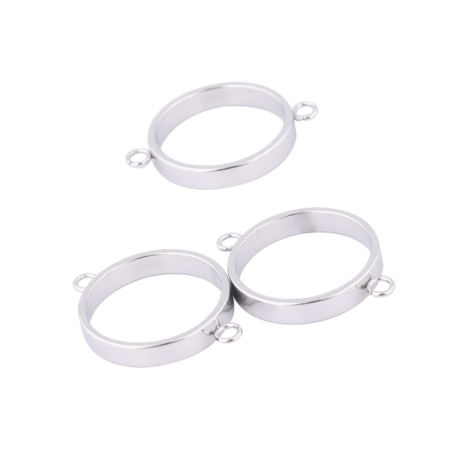 Resin Craft Projects - 10 buah gelang Bezel terbuka baja