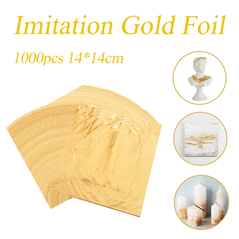 Gold Foil Flakes - Imitasi Daun Emas Foil Warna Lembaran