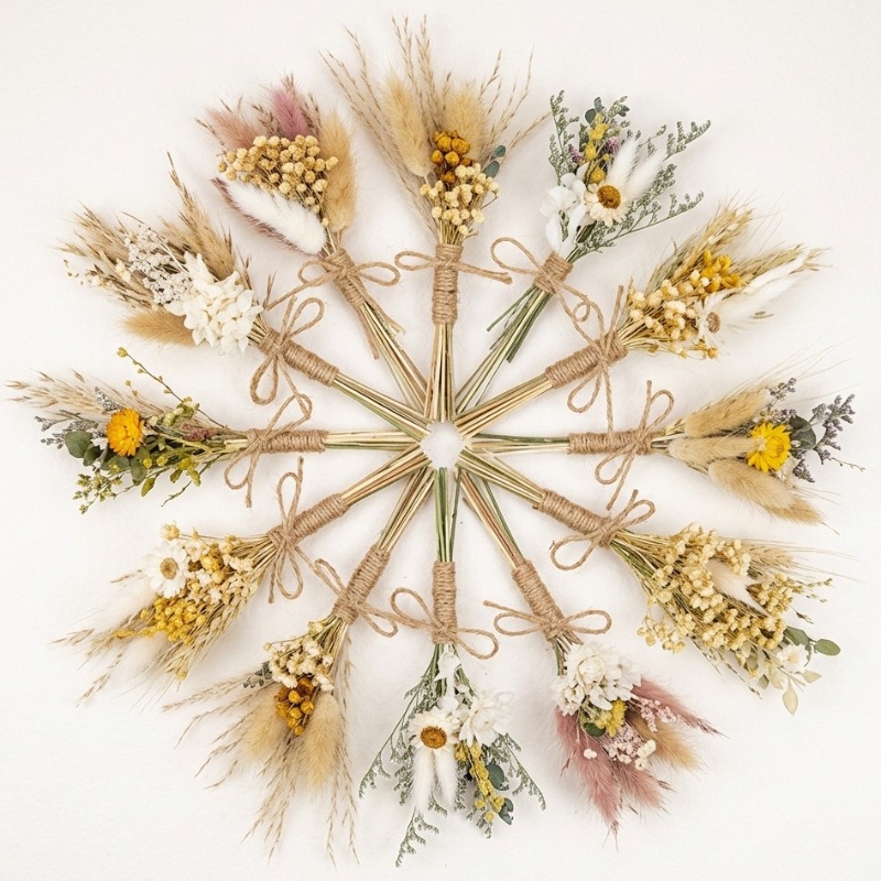 Dried Flower Bulk - Buket Bunga Kering Mini Alami Diawetkan
