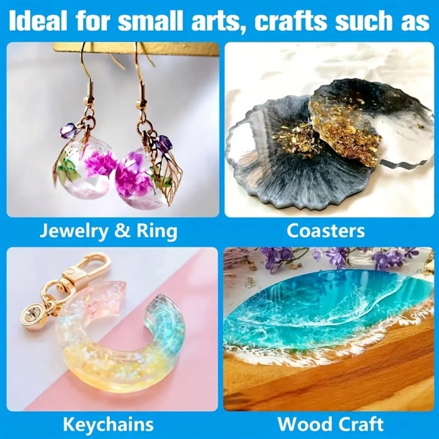Resin Epoksi Crystal Clear 1:1 - Resin Jewelry Kit ulasan dan harga