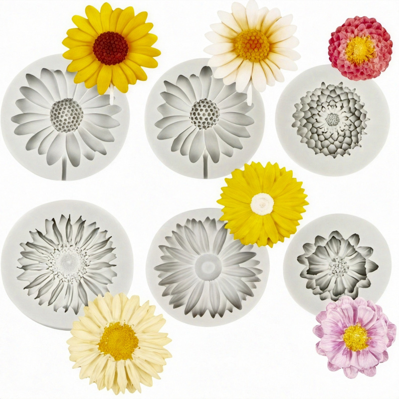 6 Buah, Cetakan Silikon Bunga  - Resin Craft Ideas ulasan dan harga