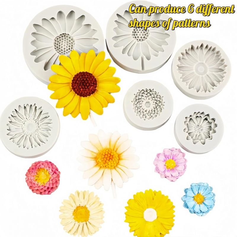 6 Buah, Cetakan Silikon Bunga  - Resin Craft Ideas ulasan dan harga