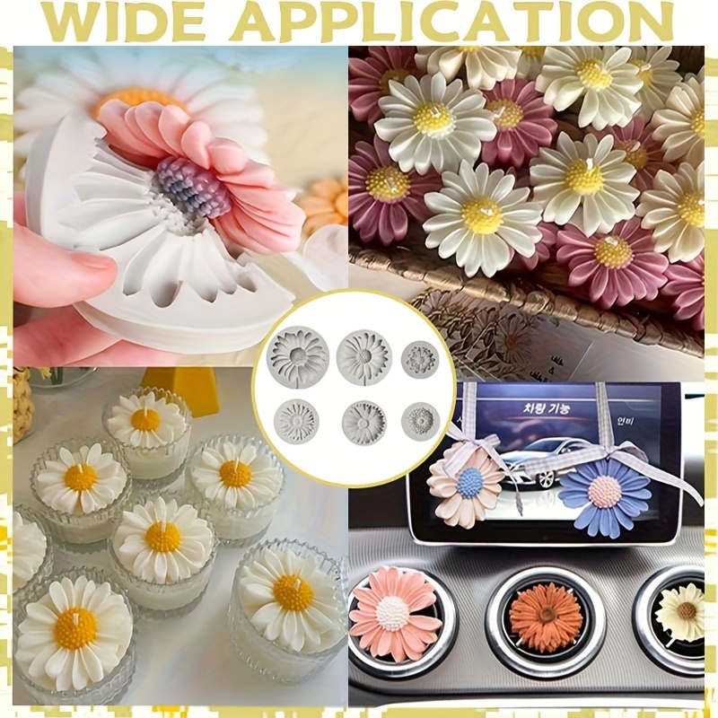 6 Buah, Cetakan Silikon Bunga  - Resin Craft Ideas ulasan dan harga