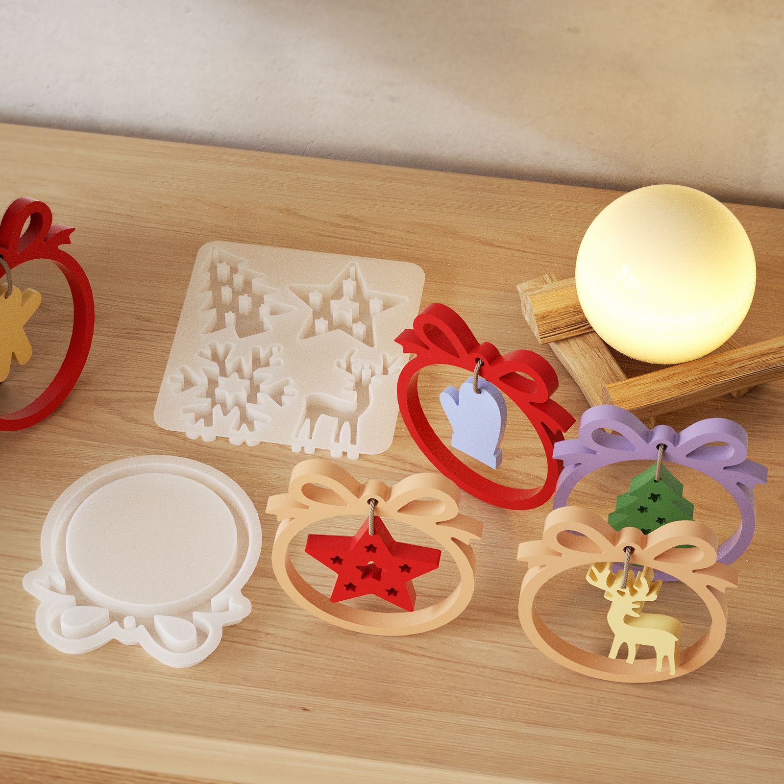 1/3 buah cetakan silikon resin - Resin Craft Ideas ulasan dan harga
