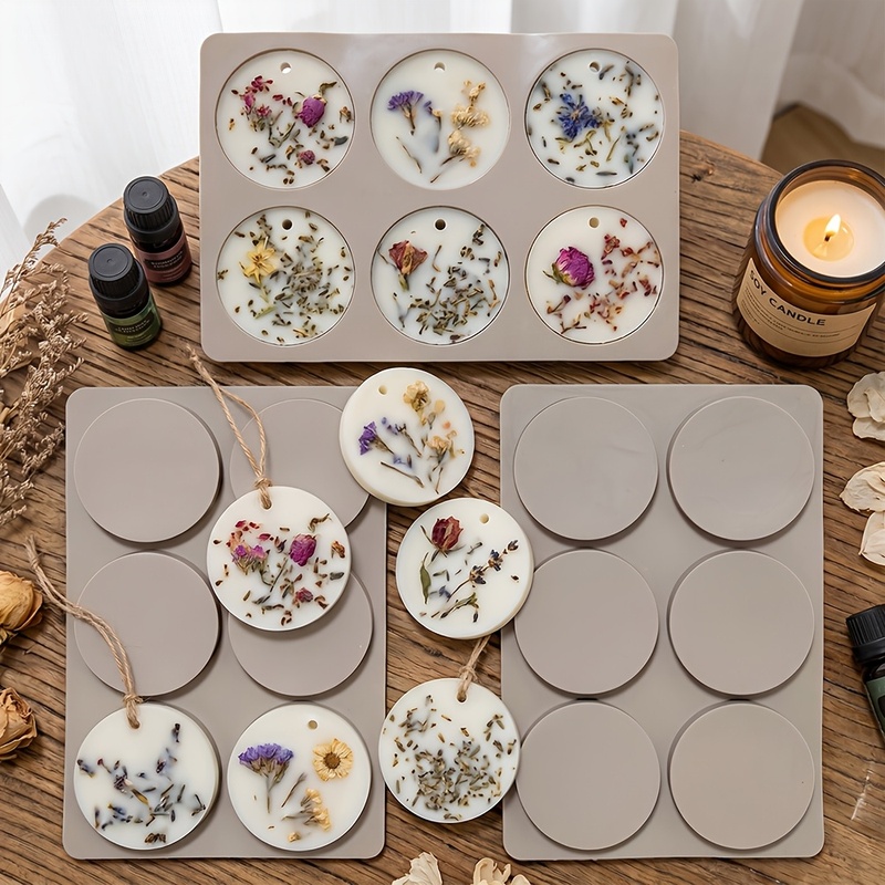Cetakan Silikon Bulat 6 Rongga - Resin Craft Ideas ulasan dan harga