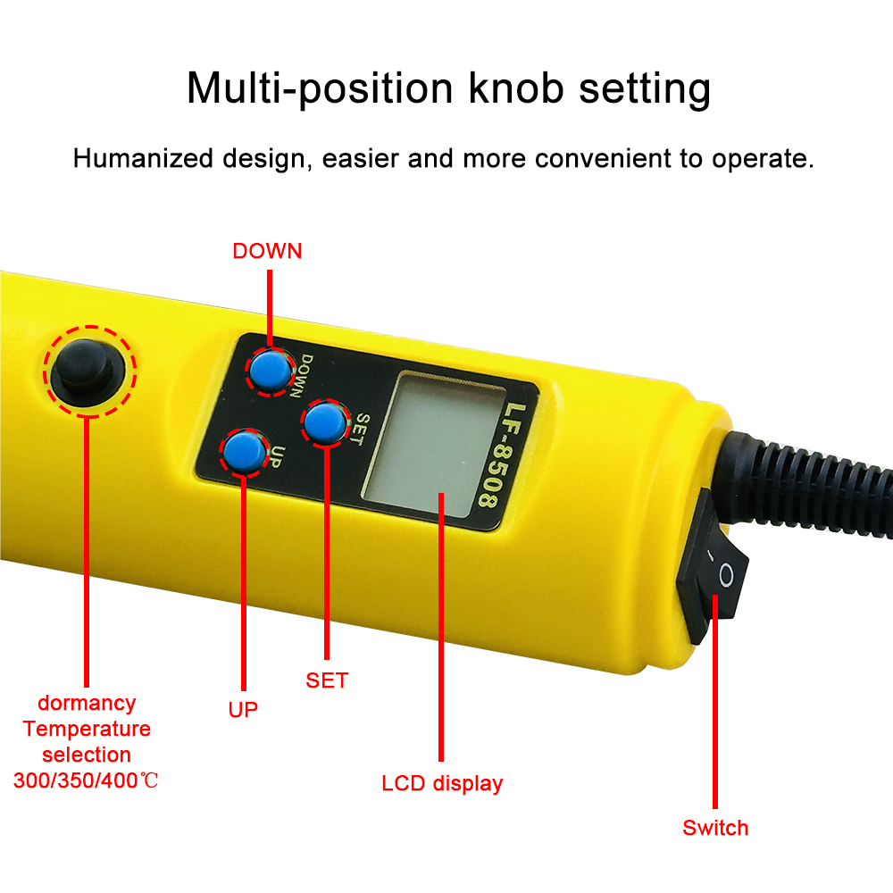 LCD Digital panas pistol udara - Heat Gun Small ulasan dan harga