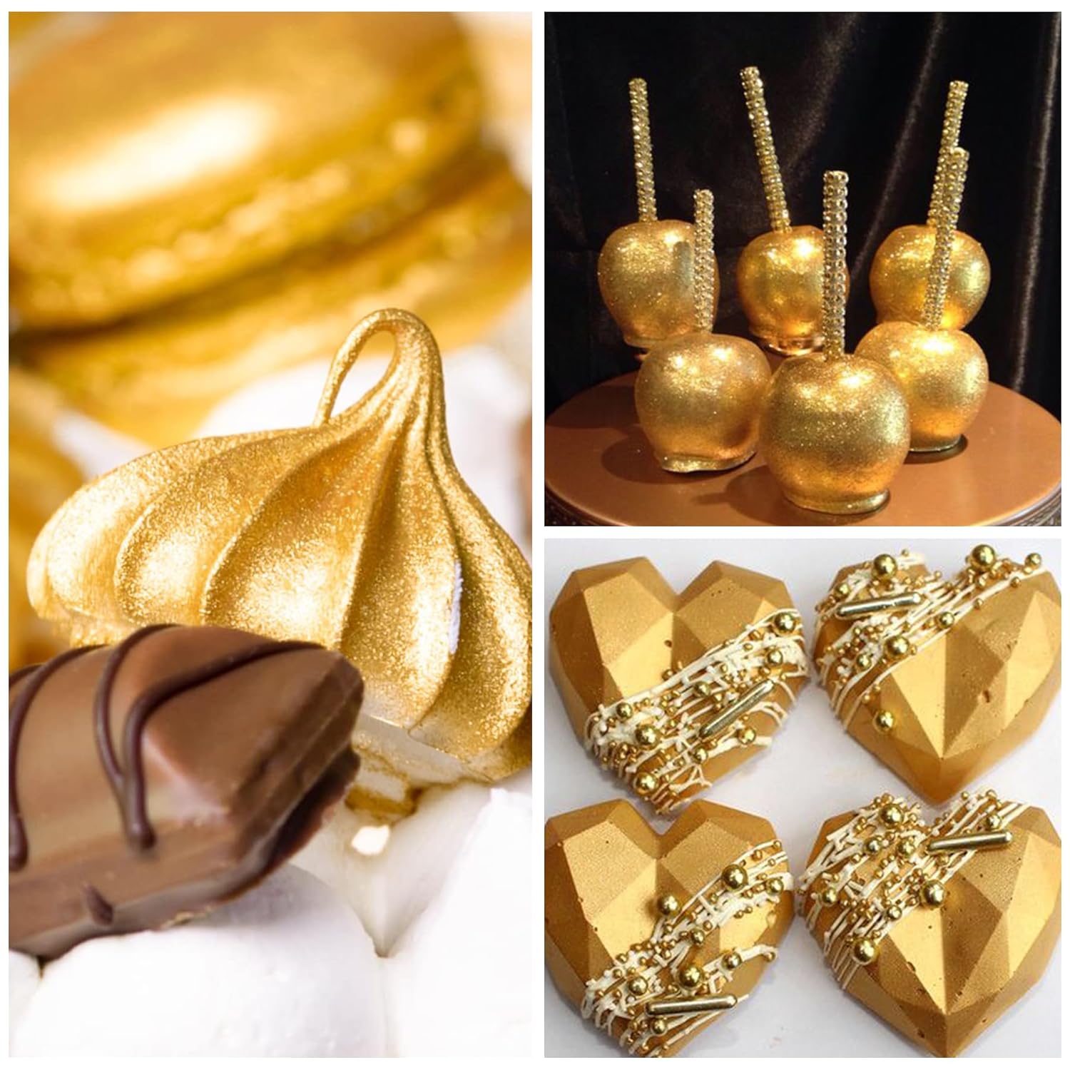 Bubuk Glitter, Glitter untuk M - Gold Foil Flakes ulasan dan harga