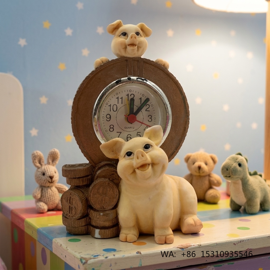 Jam Hewan Kartun Lucu Buatan T - Resin Crafts ulasan dan harga