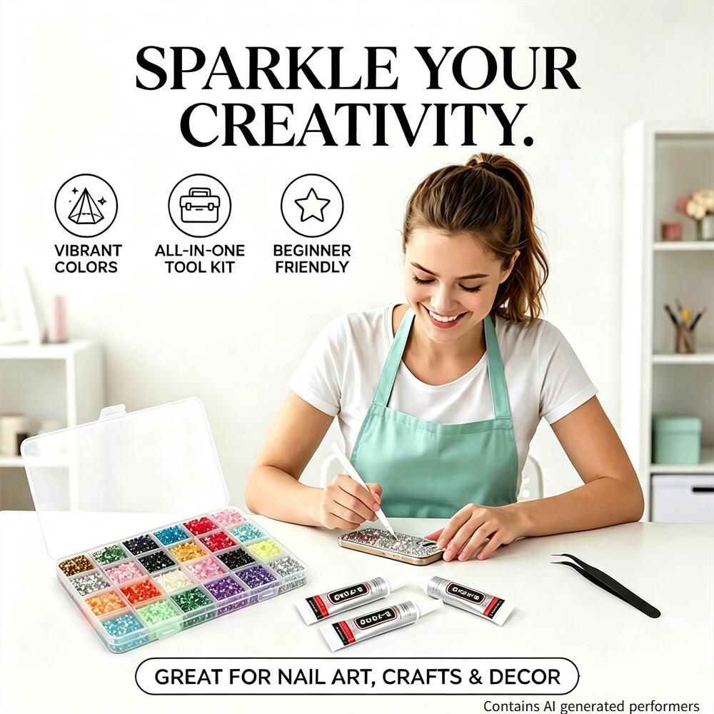 Kit Berlian Imitasi Resin Flat - Resin Jewelry Kit ulasan dan harga