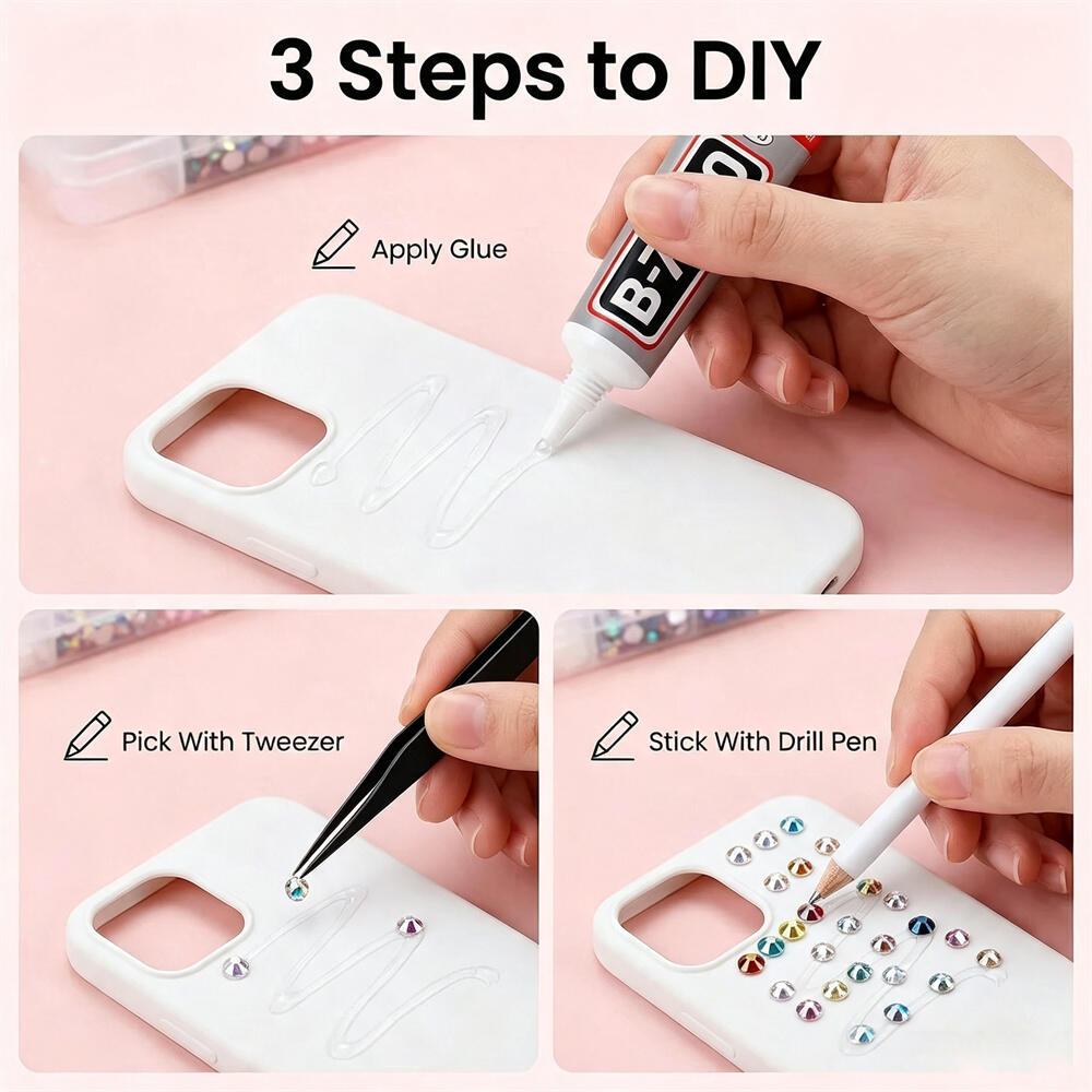 Kit Berlian Imitasi Resin Flat - Resin Jewelry Kit ulasan dan harga