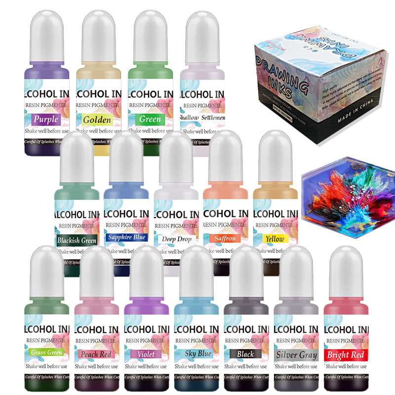 Satu Set tinta alkohol Resin l - Epoxy Uv Resin Kit ulasan dan harga